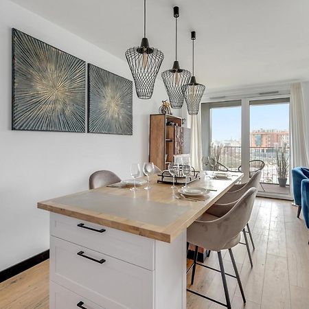Chlebova - Riverside View Terrace, Free Parking, Gym & Kidsplay By Downtown Apartments Danzig Exterior foto