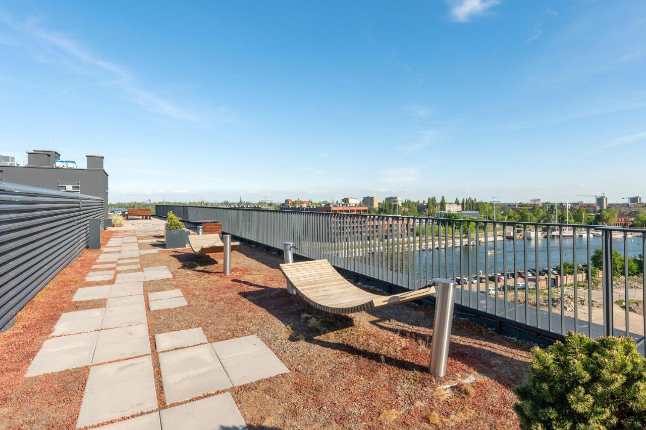 Chlebova - Riverside View Terrace, Free Parking, Gym & Kidsplay By Downtown Apartments Danzig Exterior foto