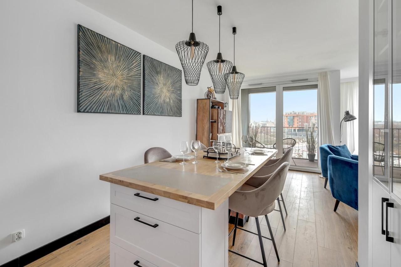 Chlebova - Riverside View Terrace, Free Parking, Gym & Kidsplay By Downtown Apartments Danzig Exterior foto