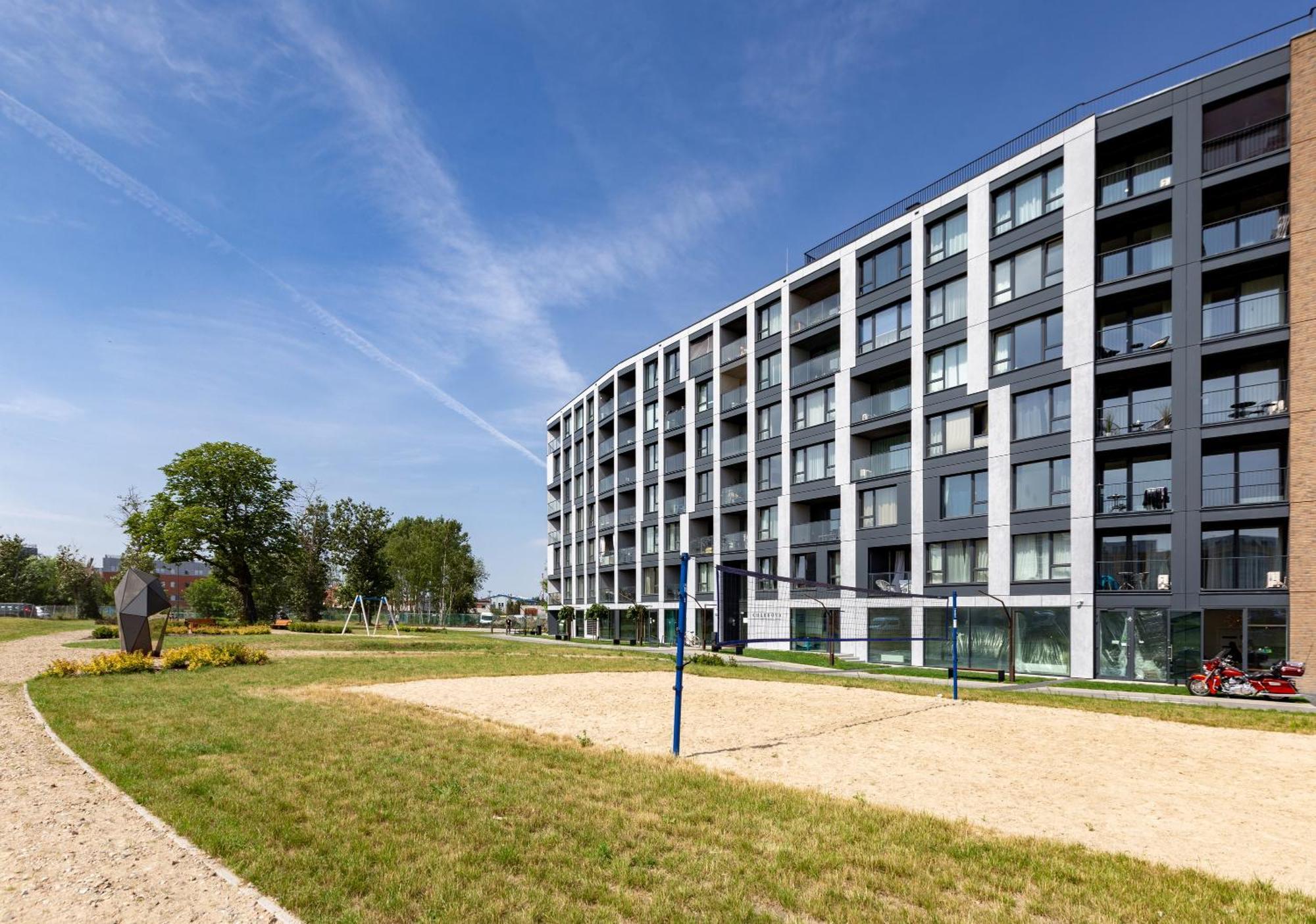 Chlebova - Riverside View Terrace, Free Parking, Gym & Kidsplay By Downtown Apartments Danzig Exterior foto