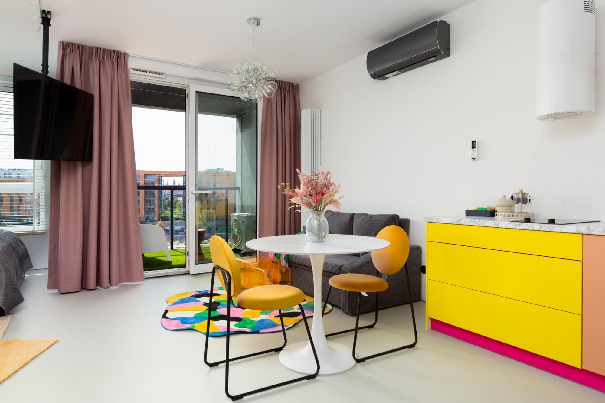 Chlebova - Riverside View Terrace, Free Parking, Gym & Kidsplay By Downtown Apartments Danzig Zimmer foto