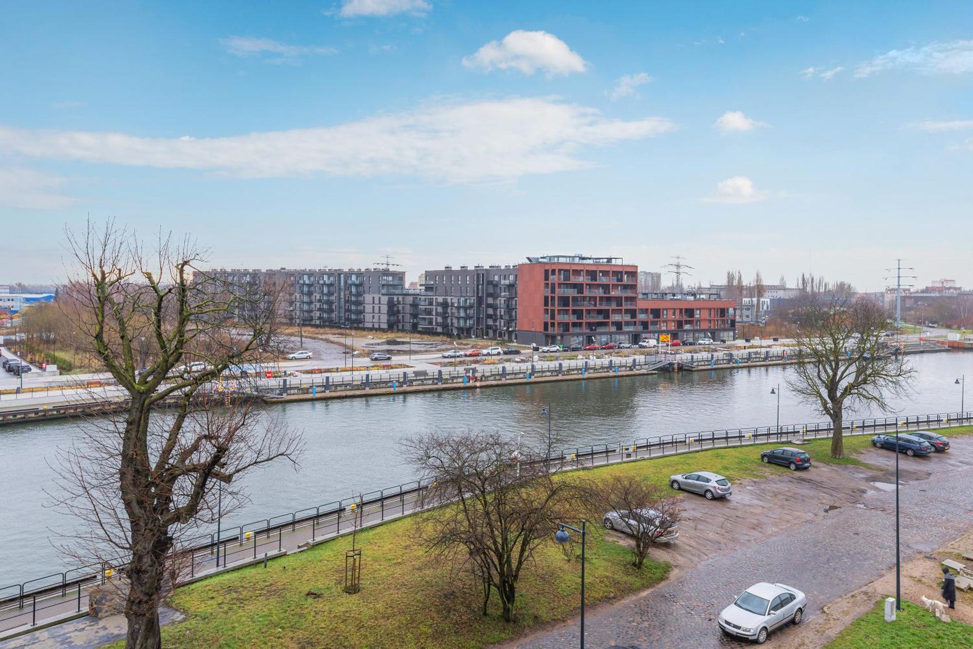 Chlebova - Riverside View Terrace, Free Parking, Gym & Kidsplay By Downtown Apartments Danzig Zimmer foto