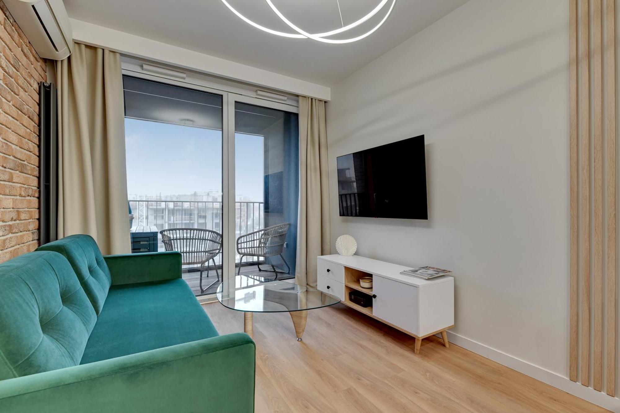 Chlebova - Riverside View Terrace, Free Parking, Gym & Kidsplay By Downtown Apartments Danzig Exterior foto